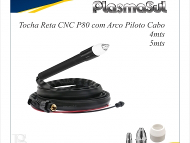 P80 Tocha Reta CNC com cabo 