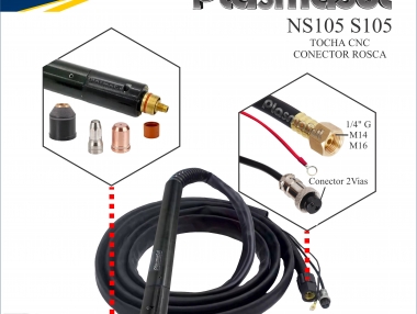 S105 Tocha Mecanizada não HF Conector Rosca 6m